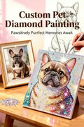 Custom Pet Diamond Painting Kit personalized dog cat photo 5D full drill DIY wall art