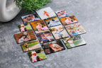 Assorted Sizes Custom French Bulldog Photo Fridge Magnet Collection, personalized dog picture square fridge magnets ideal for keepsake & home decoration