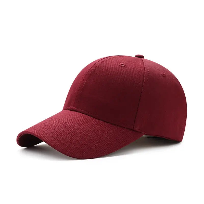 Burgundy blank cotton baseball cap, elegant dad hat for custom French bulldog embroidery, sophisticated base cap for Frenchie owners