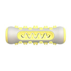 Cream Yellow Fillable Dog Toothbrush Chew Stick, gentle dental cleaning chew toy suitable for French Bulldog puppy and small breed dogs