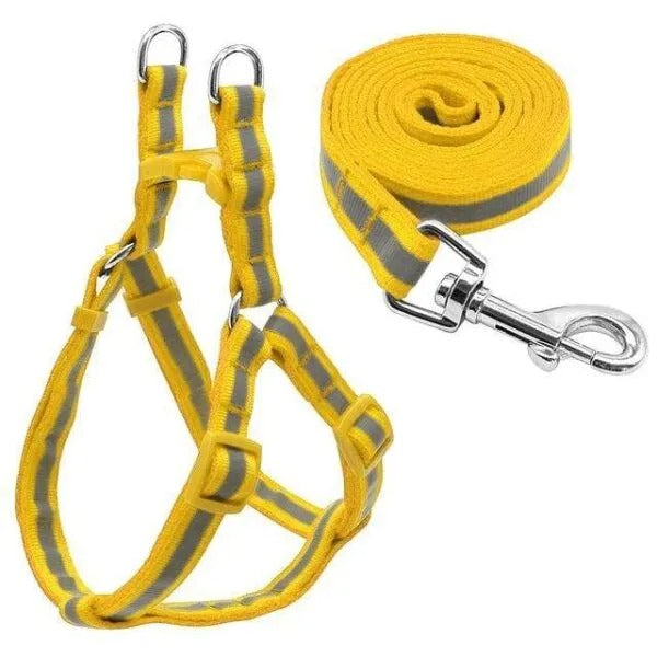 “NO PULL” Reflective Dog Harness and Leash Set