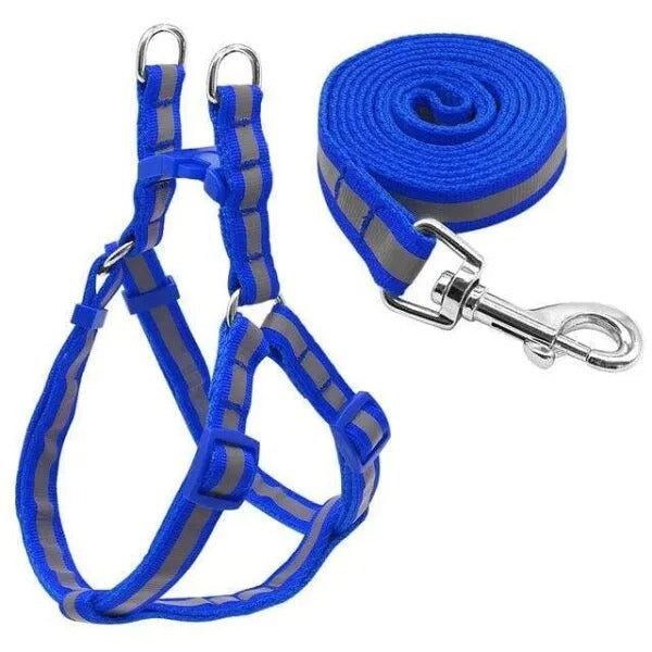 “NO PULL” Reflective Dog Harness and Leash Set