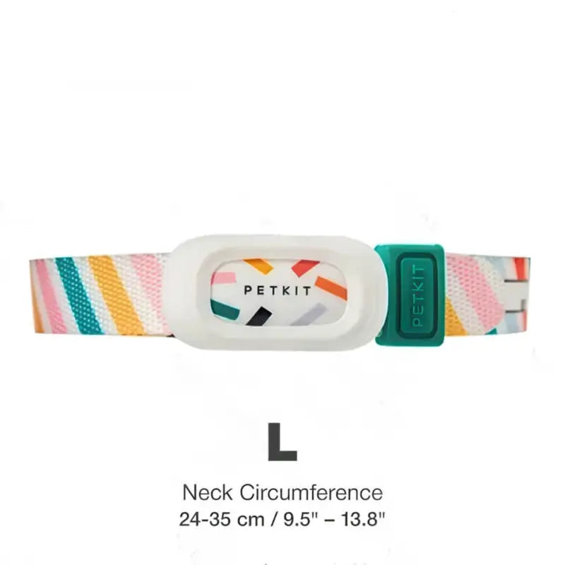 L Size (24-35cm Neck) PETKIT adjustable smart collar, large size activity tracker for big frame French Bulldog & medium dogs