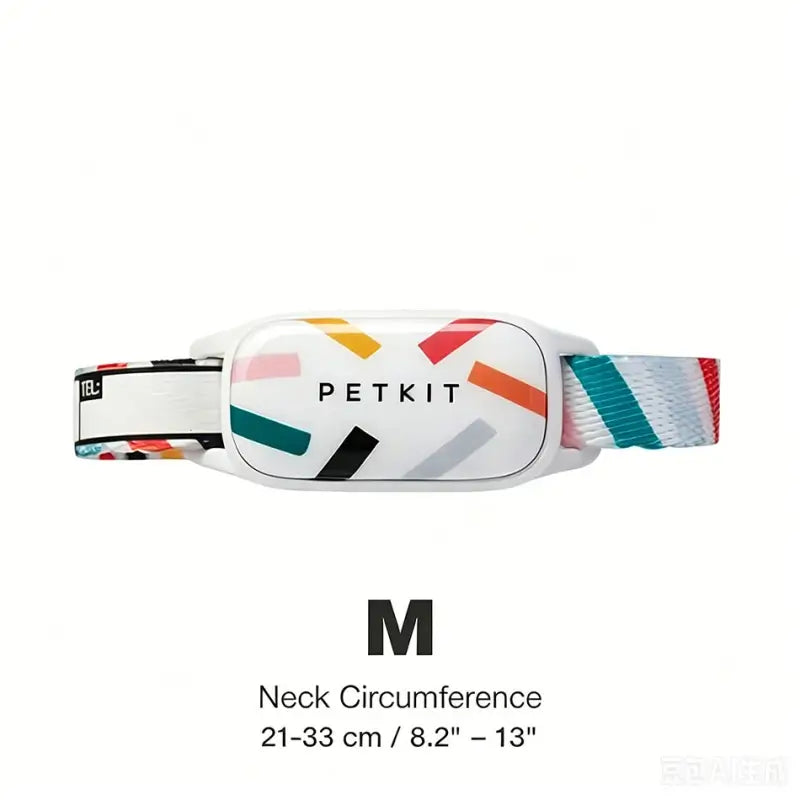 M Size (21-33cm Neck) PETKIT wellness monitoring collar, standard size smart tag collar for adult French Bulldogs