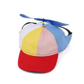 Pastel multicolor dog propeller cap, adjustable sun hat for French Bulldogs and small pets