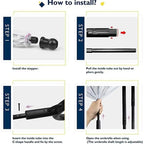 Step-by-Step Installation Guide Diagram for Hands-Free Clear Pet Dog Rain Umbrella, Easy Assembly Instructions for Small Breed Puppy Umbrella