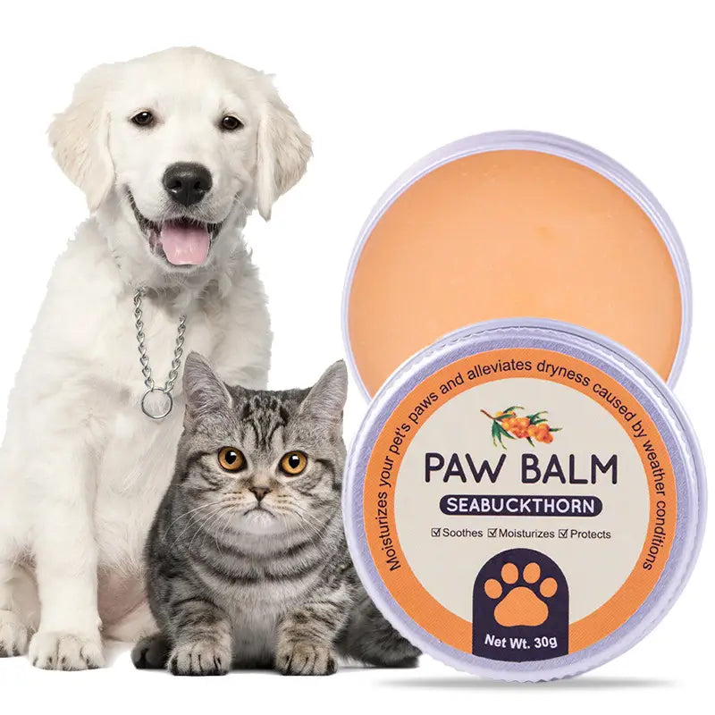Seabuckthorn natural pet paw balm 30g for dry cracked paw, suitable for dogs and cats moisturizing foot care