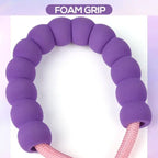 Close-up of the soft foam grip handle on a dog leash for French Bulldogs, designed for comfortable and non-slip walking.