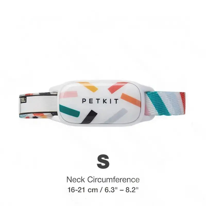 S Size (16-21cm Neck) PETKIT smart tracker collar, small size fitness collar for French Bulldog puppy & tiny breed dogs