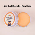 Natural seabuckthorn pet paw balm tin, hydrating foot care cream for pets rough dry paws