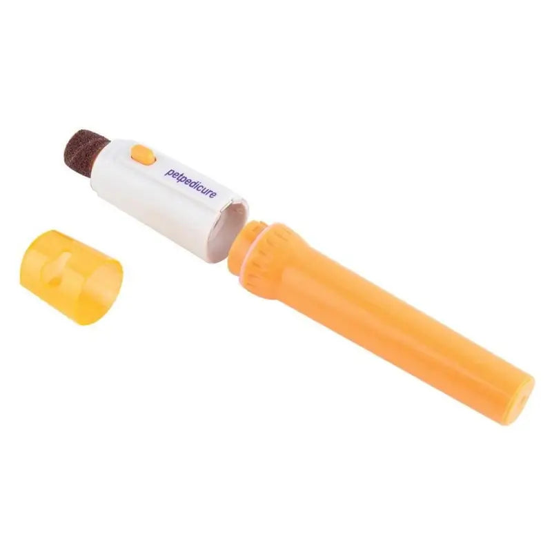 Detachable battery-operated Petpedicure nail grinder, easy disassembly design for battery replacement & sand wheel change for French Bulldog nail care