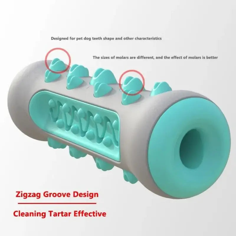 Ergonomic uneven molar bumps & zigzag groove dog toothbrush toy, deep tartar cleaning chew accessory specially for French Bulldog oral health