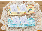 Blue dinosaur & yellow cartoon dog cooling collars open zipper with replacement ice packs inside, refillable French Bulldog summer neck wrap | Frenchie Nest