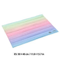 XS Size 30×40cm Rainbow Cooling Gel Mat, small size cool pad for puppy French Bulldog summer sleeping